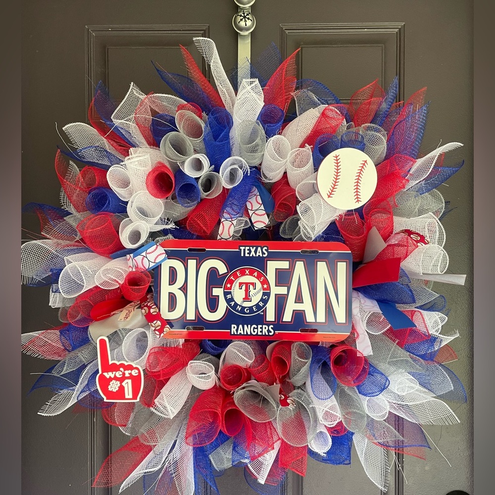 Texas Rangers wreath